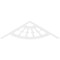 Ekena Millwork Pitch Classic Wagon Wheel Architectural Grade PVC Gable Pediment, 72"W x 21"H x 1"P (7/12) GPP072X021X100CWW - alternate 4